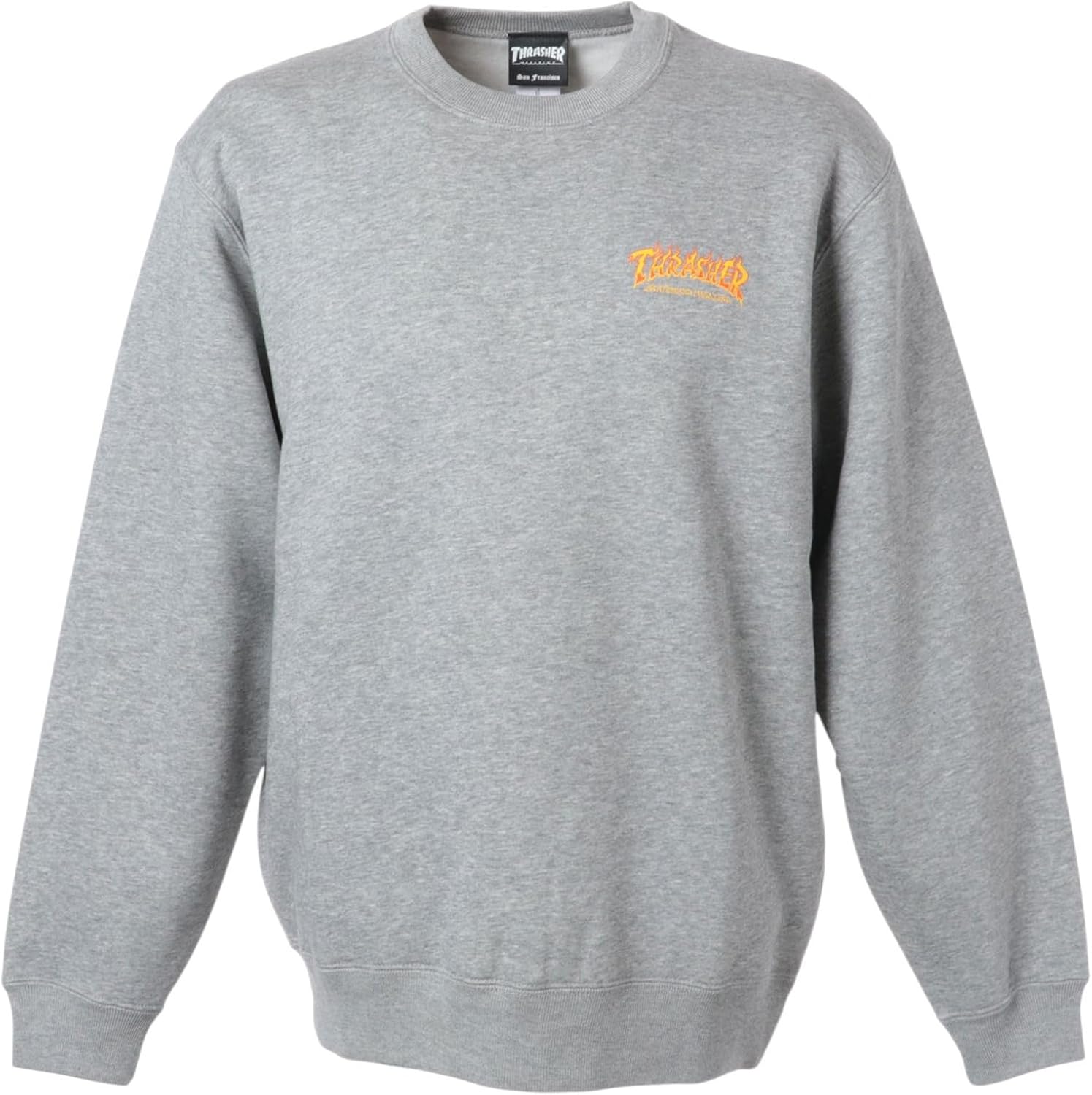 

Мужская толстовка с круглым вырезом и логотипом бренда (классическая модель) Thrasher, серый
