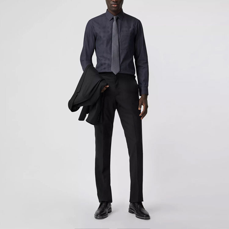 Рубашка Burberry угольно-серый — фото 2