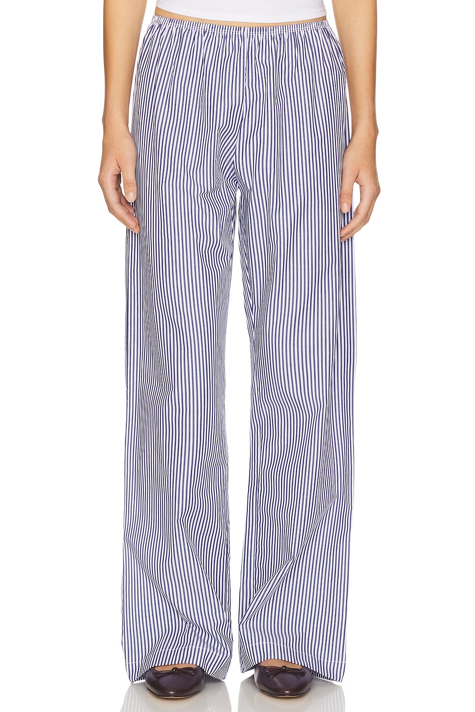 

Брюки "Pop Simple Pant" Donni, navy stripe
