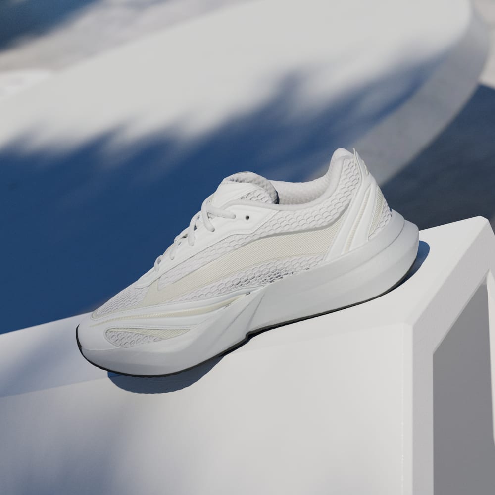 Кроссовки Adidas Lightblaze Glow Shoes, цвет Cloud White/Cloud White/Zero Metalic — фото 4