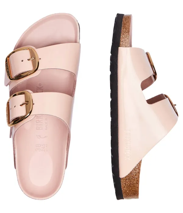 Кожаные тапочки Аризона Narrow fit Birkenstock, розовый — фото 4