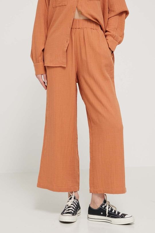 

Хлопковые брюки Follow Me Billabong, оранжевый