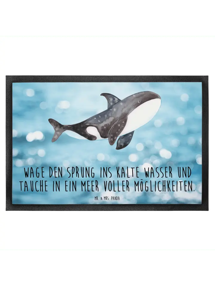 

Коврик Mr & Mrs Panda Orca, цвет oceanblue