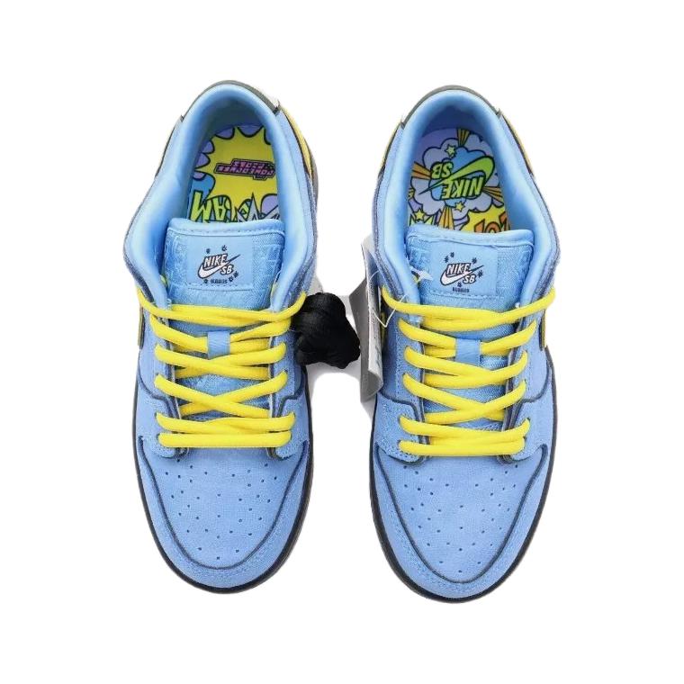 Nike SB Dunk Low The Powerpuff Girls Bubbles PS Синий Желтый — фото 3