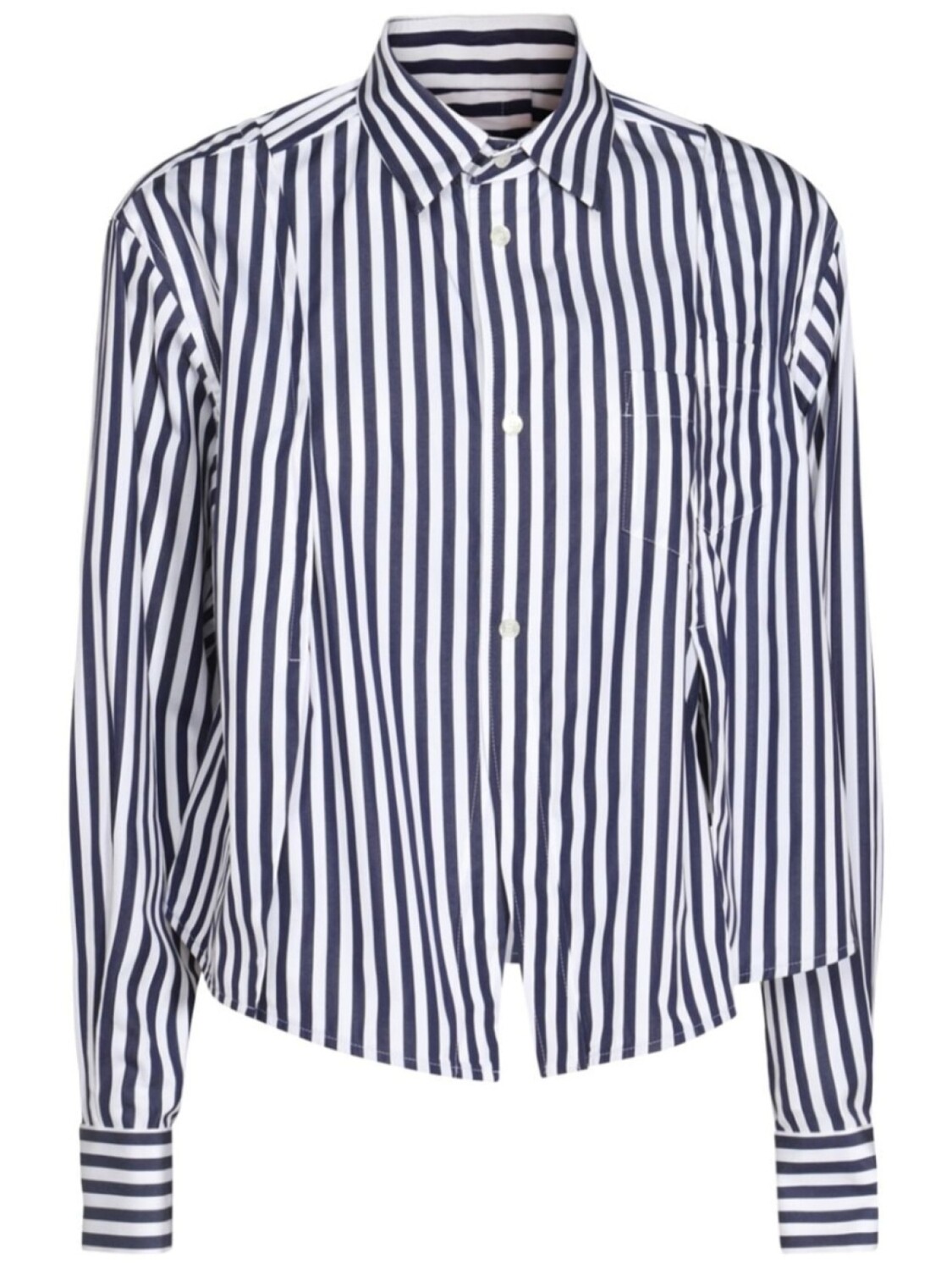 

Полосатая рубашка sacai, синий
