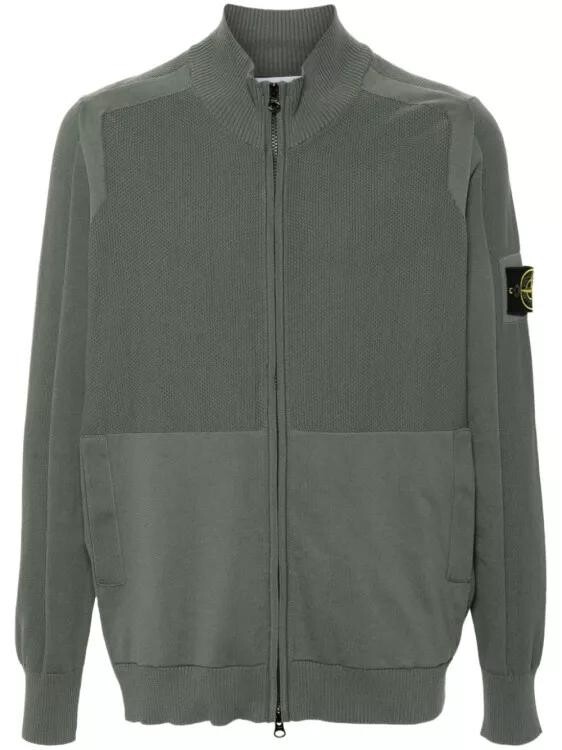 

Вязаный кардиган со знаком компаса Stone Island, зеленый