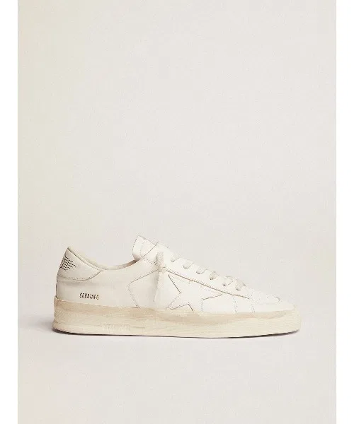 Кроссовки GOLDEN GOOSE Stardan из белой кожи