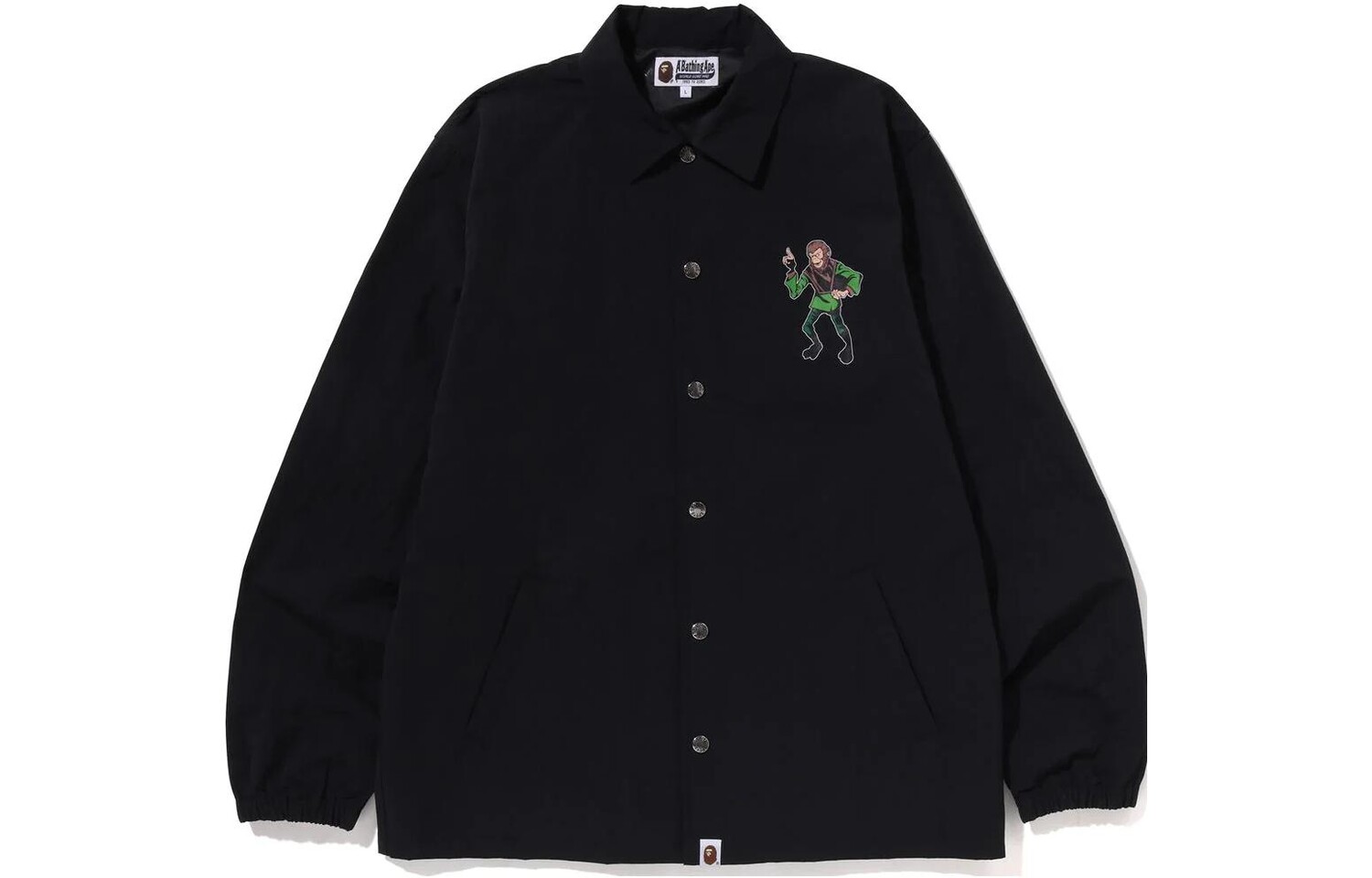 

Куртка тренера с графическим принтом BAPE Ape A Bathing Ape, зеленый