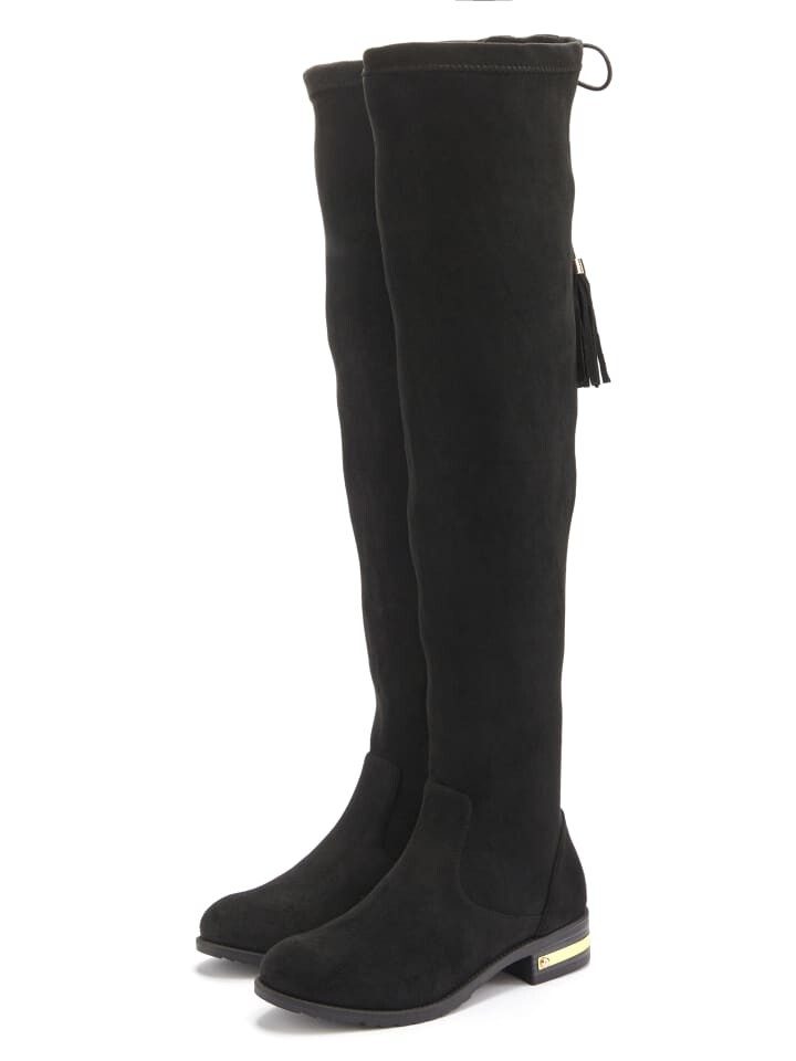 Сапоги LASCANA Overkneestiefel, черный