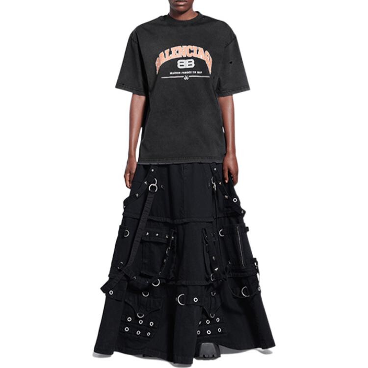 Футболка женская Balenciaga Medium Fit, черный — фото 3