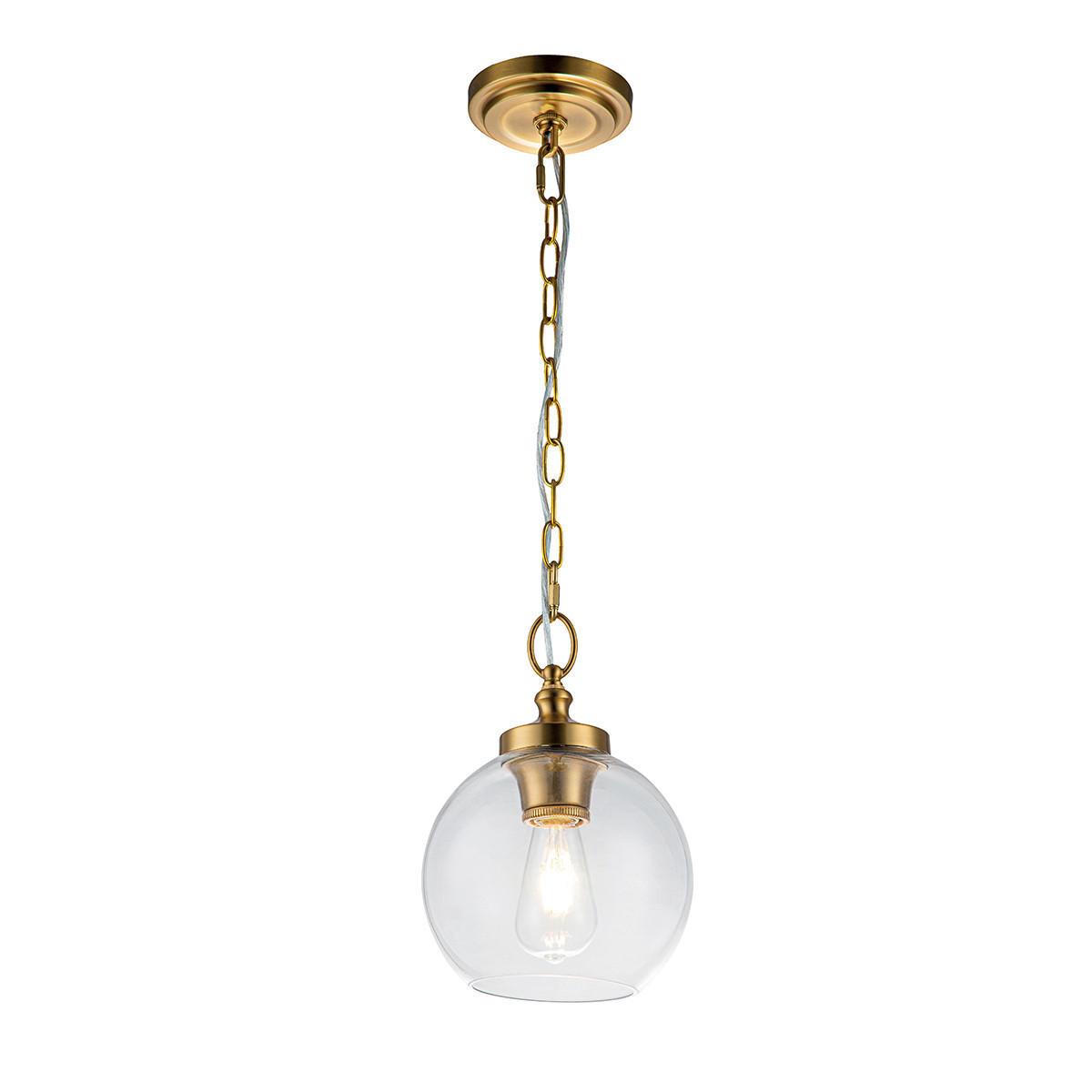 

Подвесной светильник Elstead Lighting, 21,6x44,5 см, цвет латуни