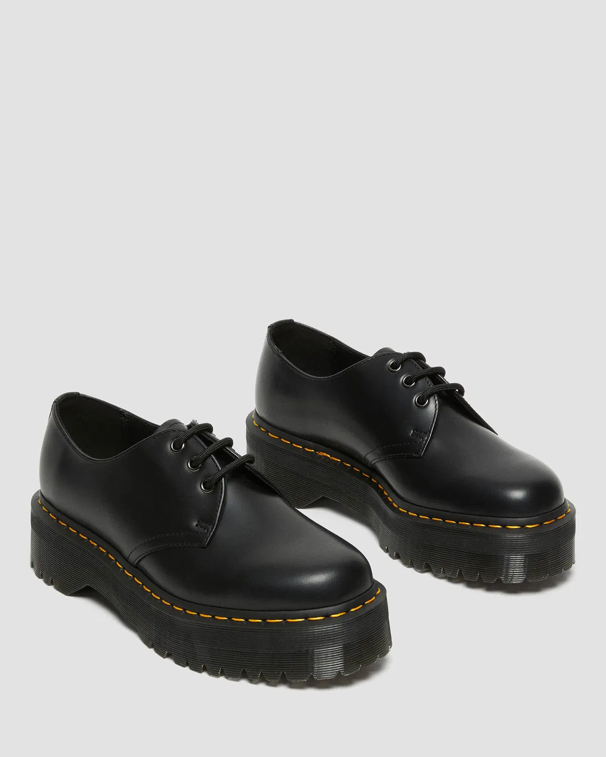 Мужские чёрные дерби Dr. Martens 1461 Quad — фото 3