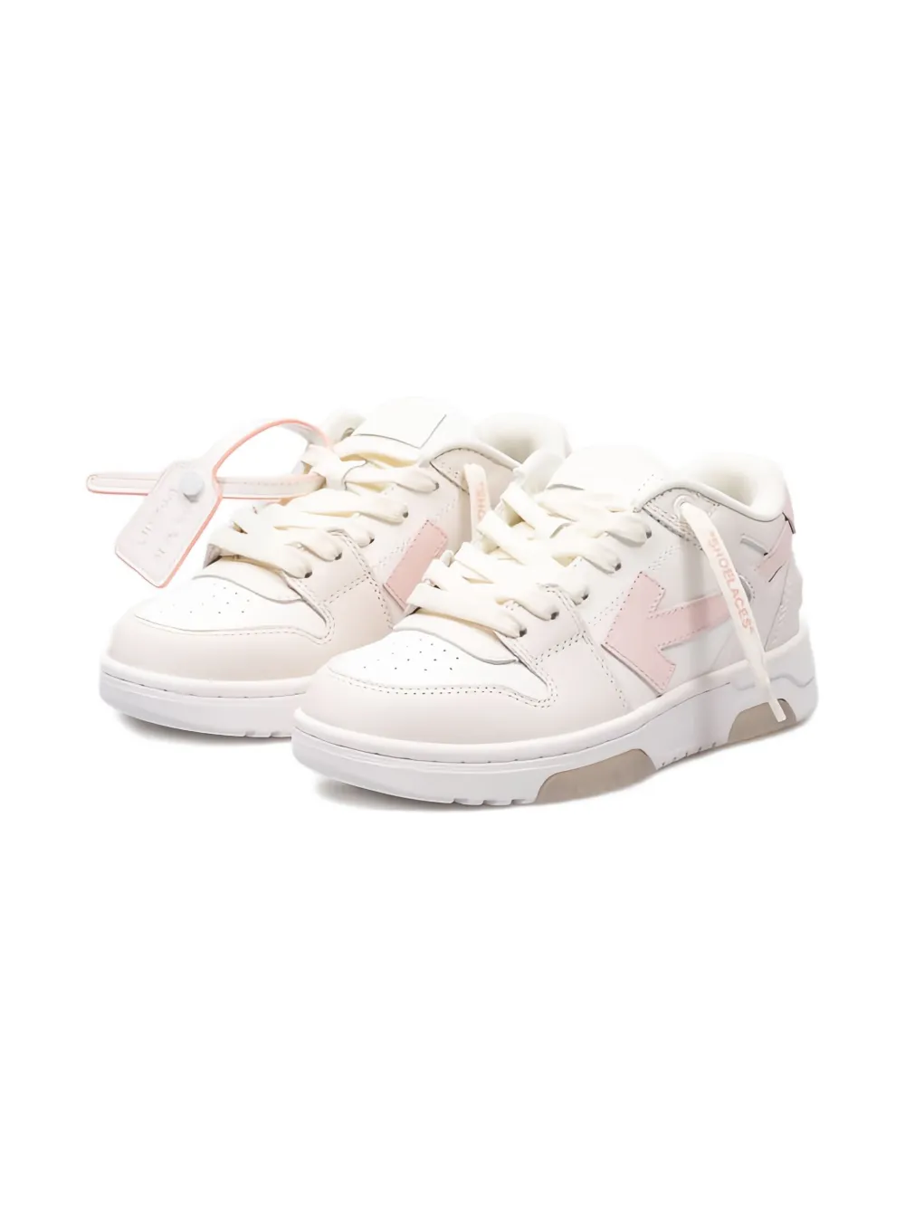

Кожаные кроссовки Out Off Office с деталями в виде стрелки OFF-WHITE KIDS, белый