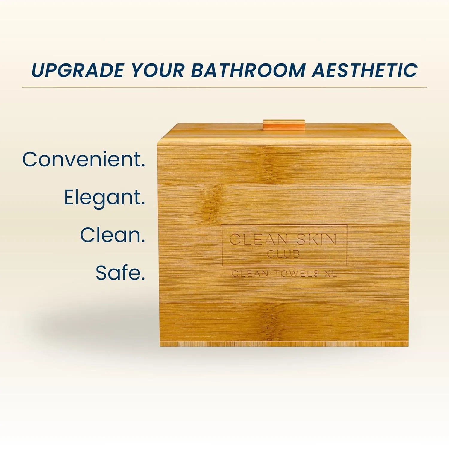 Бамбуковый контейнер Luxe с одноразовыми полотенцами Clean Towels Original XL от Clean Skin Club Clean Skin Club — фото 3