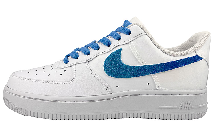 

Кроссовки Nike Air Force 1 Skateboard Shoes Women's Low-Top White Blue, Белый, Кроссовки Nike Air Force 1 Skateboard Shoes Women's Low-Top White Blue