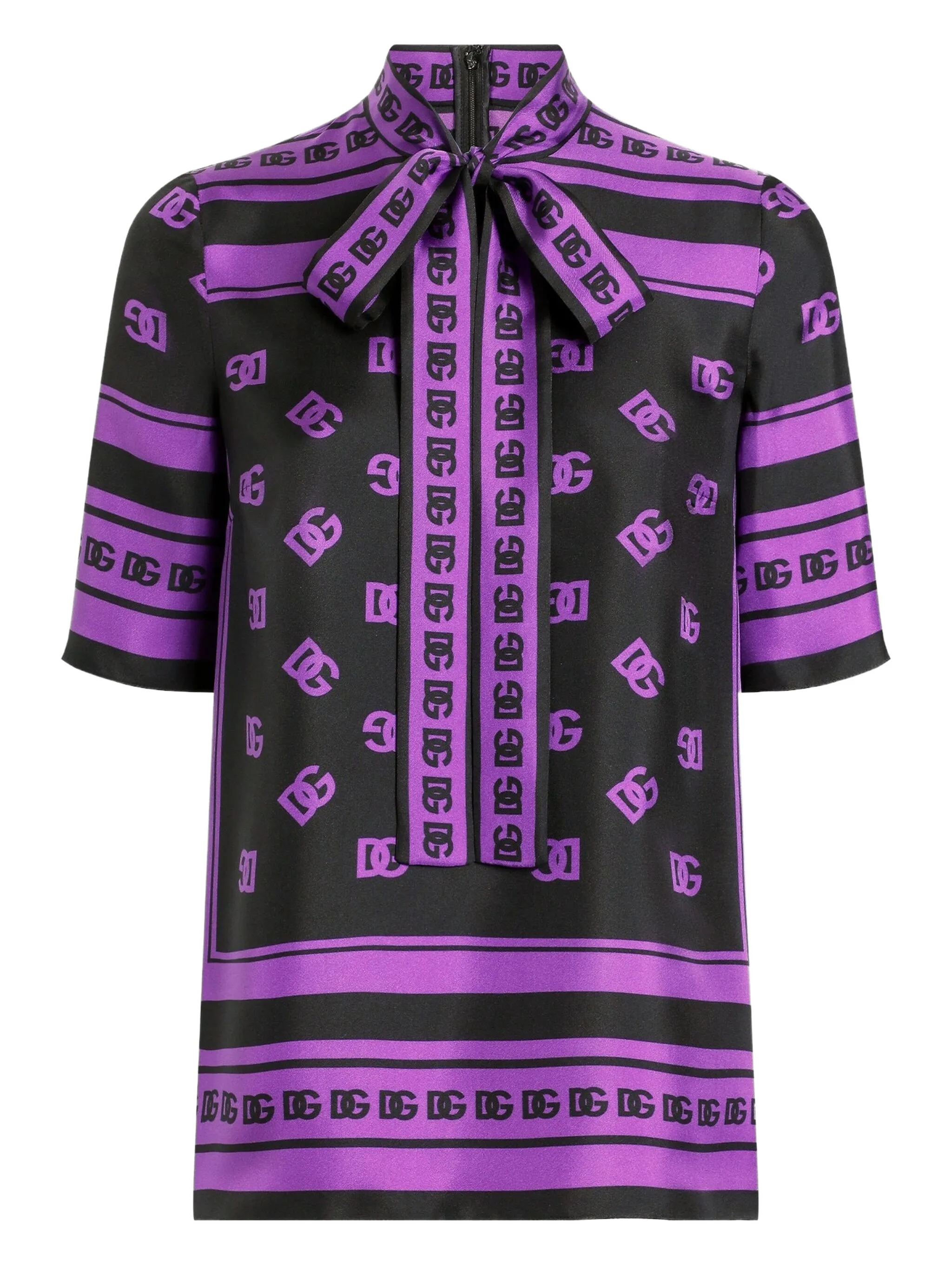 

Шелковая рубашка DNA Dolce & Gabbana, черный