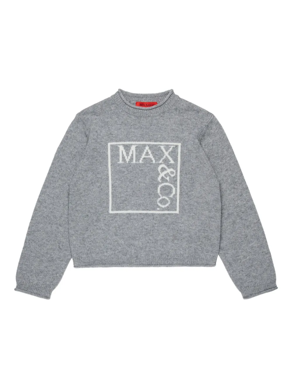 

Джемпер с логотипом MAX&Co. Kids, серый