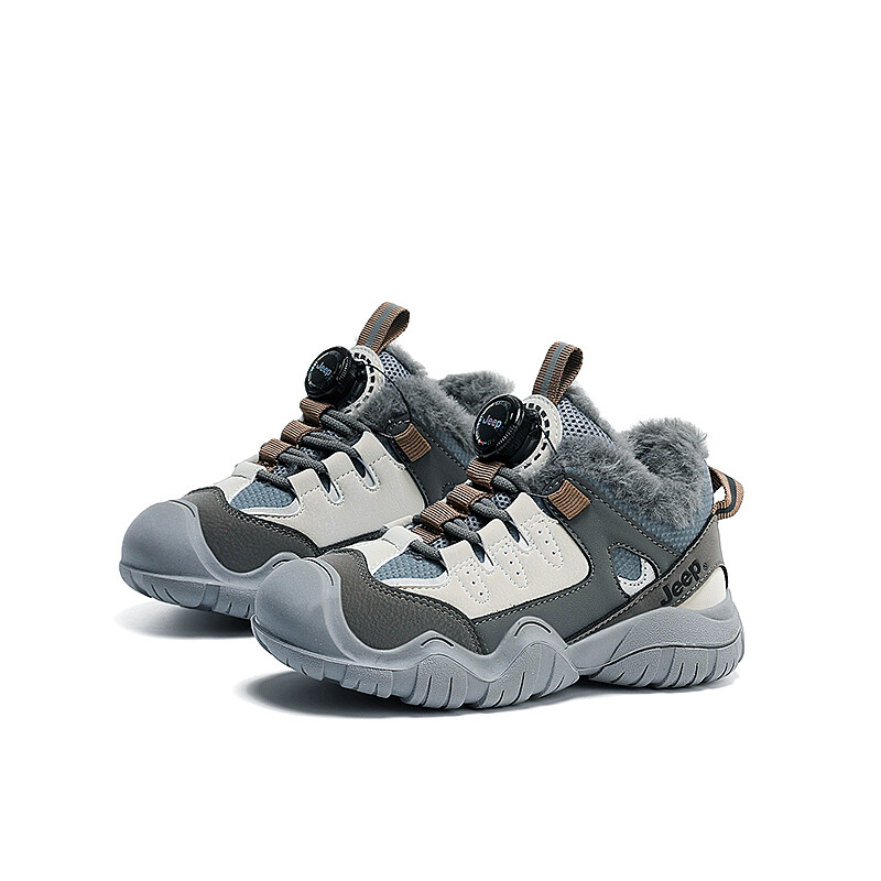 Кроссовки Jeep Kids Lifestyle Shoes Kids Mid-top Beige/Blue, серый/синий — фото 4