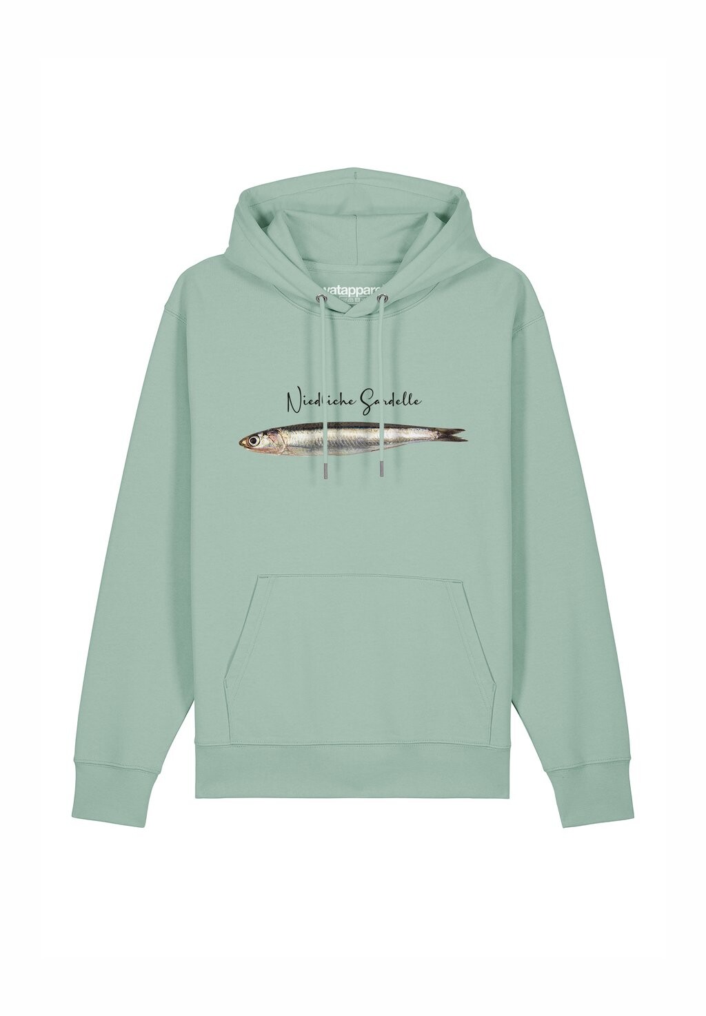 

Толстовка с капюшоном NIEDLICHE SARDELLE watapparel, светло-зеленый