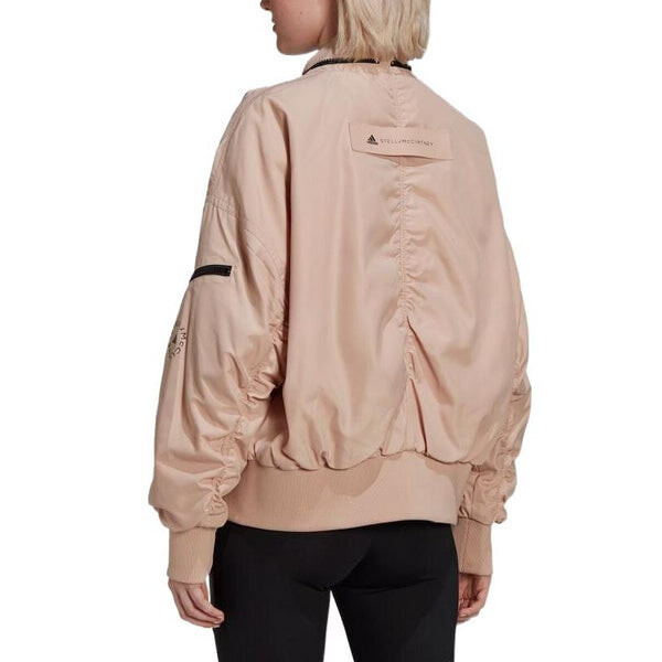 Куртка от Stella McCartney тканая куртка-бомбер Adidas, коричневый — фото 3
