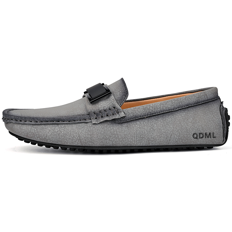 

Qiandongmeili Мокасины мужские серые, цвет Gray
