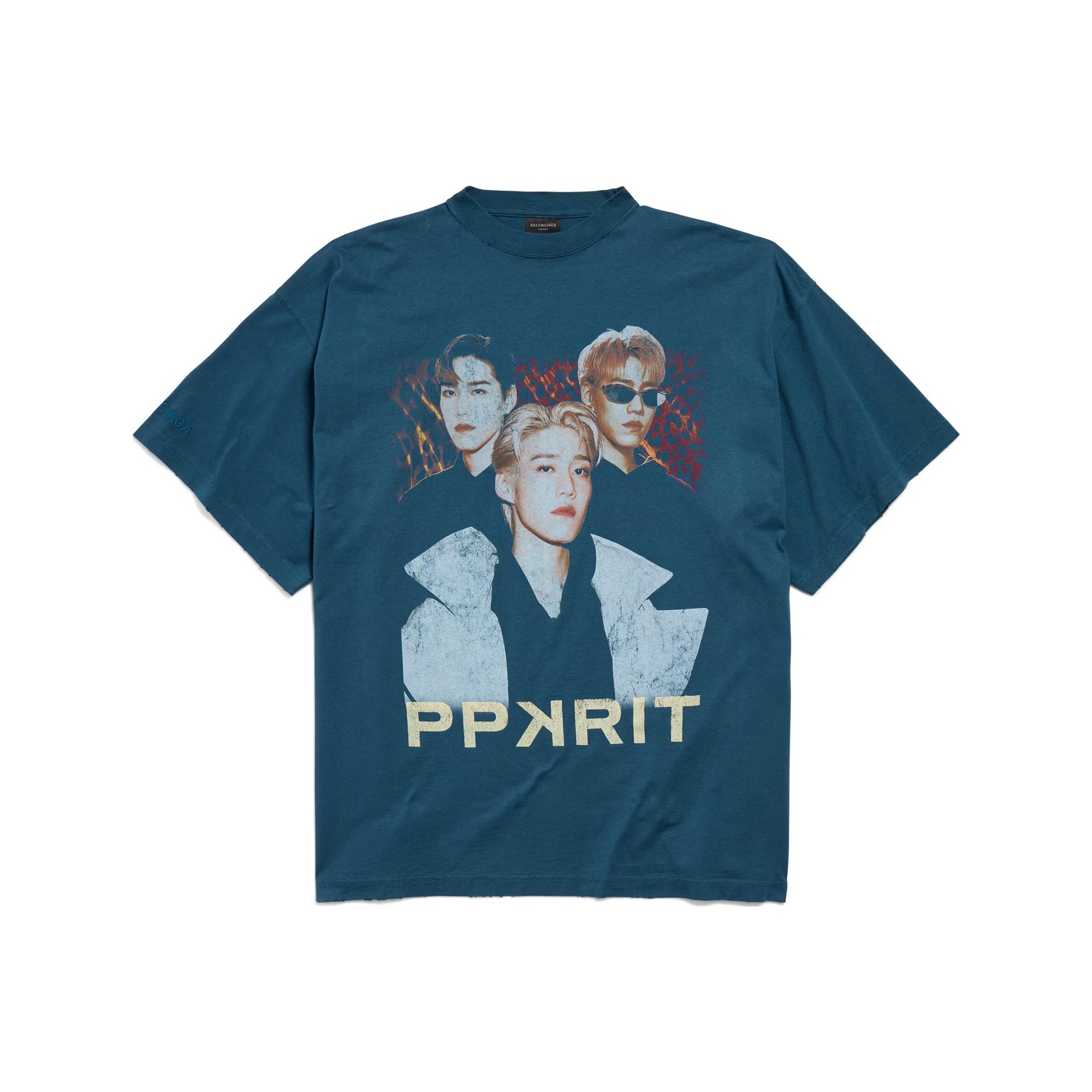 

Футболка оверсайз Ambassador Fanclub Series Pp Krit Balenciaga, темно-синий