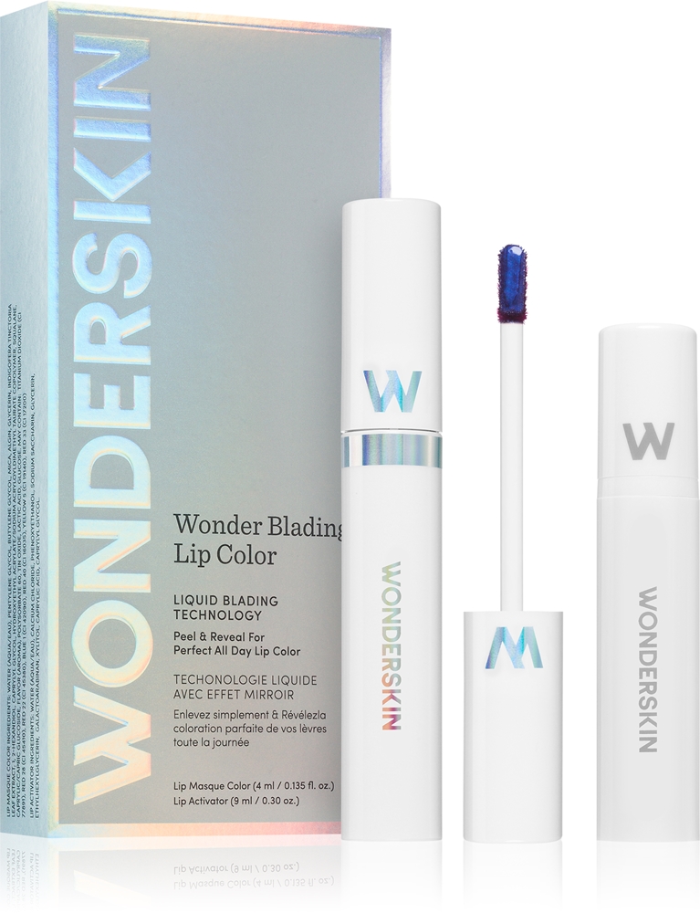 

Набор Wonder Blading Lip Stain: помада в тюбике + активатор Wonderskin, atspalvis crush 4 мл