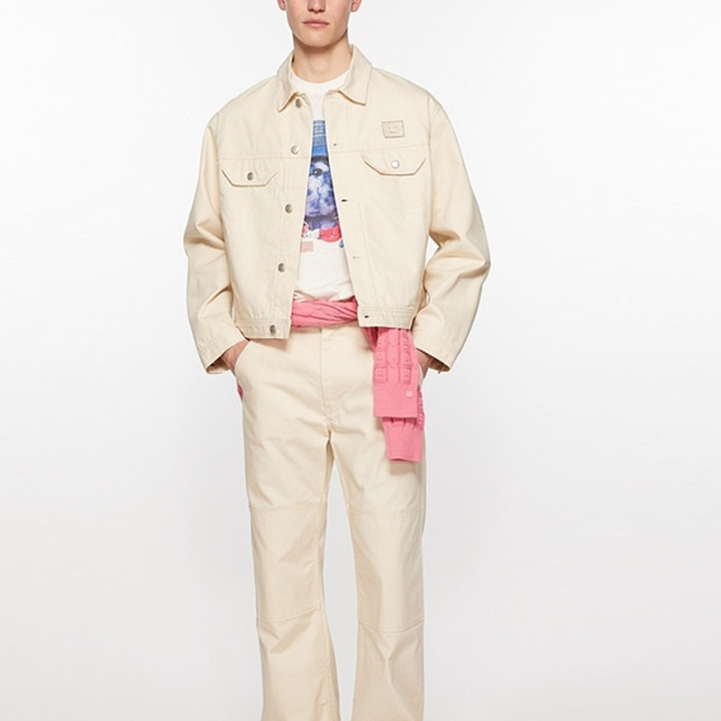 Куртка FW24 унисекс овсяного смешанного цвета Acne Studios — фото 3