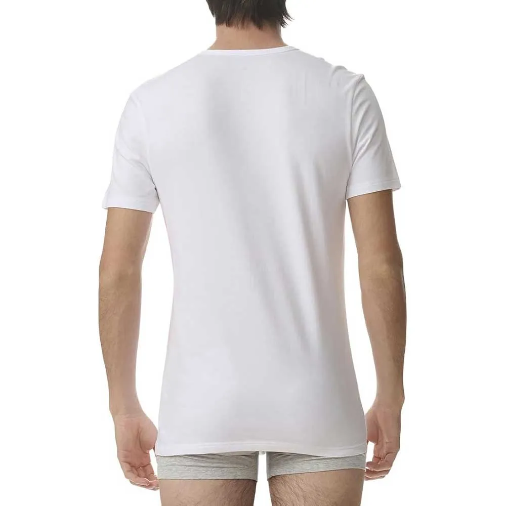 Футболка adidas Active Flex Cotton с коротким рукавом и V-образным вырезом, базовый слой, 2 шт, белый — фото 3