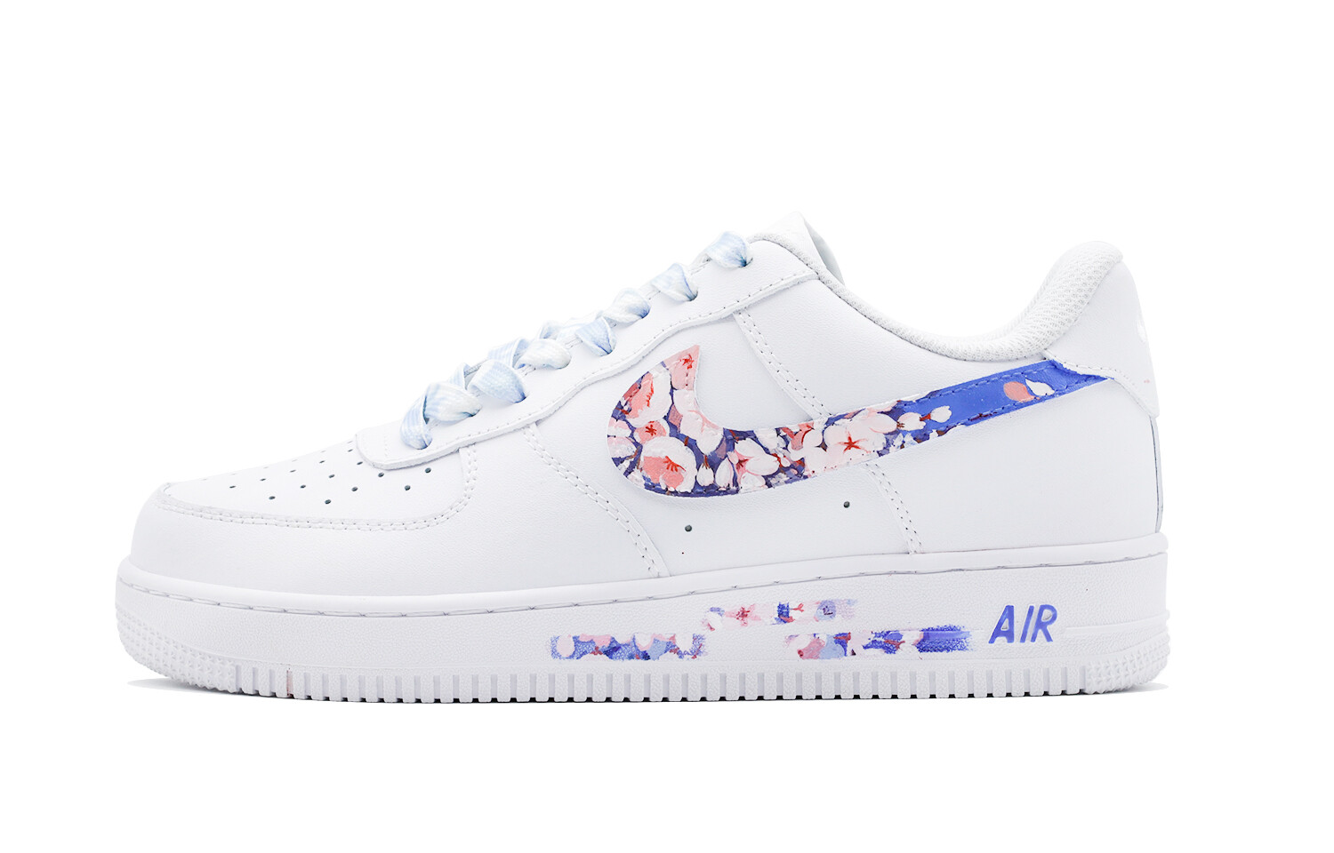 

Кроссовки Nike Air Force 1 Skateboarding Shoes Women's Low-top White/Blue/Pink, белый/синий/розовый