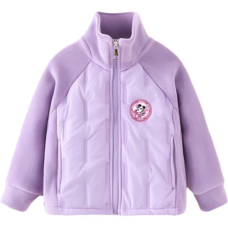 

Детская утепленная курткасо стоячим воротником средней высоты Disney, фиолетовый