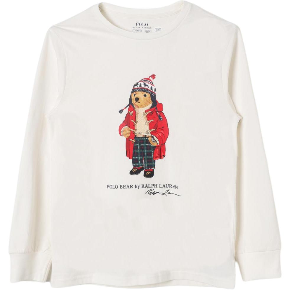 Футболка beige детская Polo Ralph Lauren, бежевый — фото 3