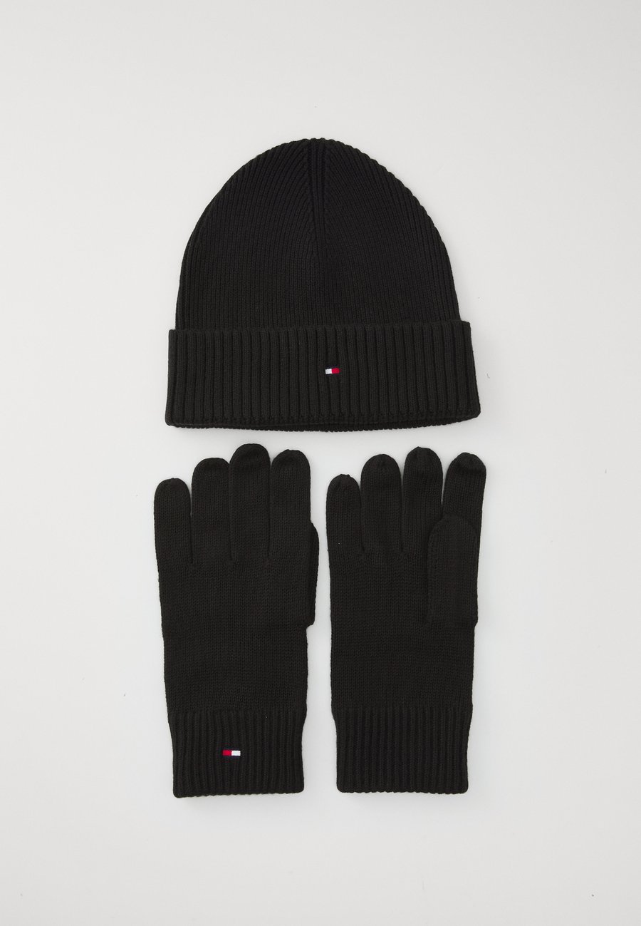 

Шапка Tommy Hilfiger FLAG BEANIE & GLOVE SET UNISEX, Black