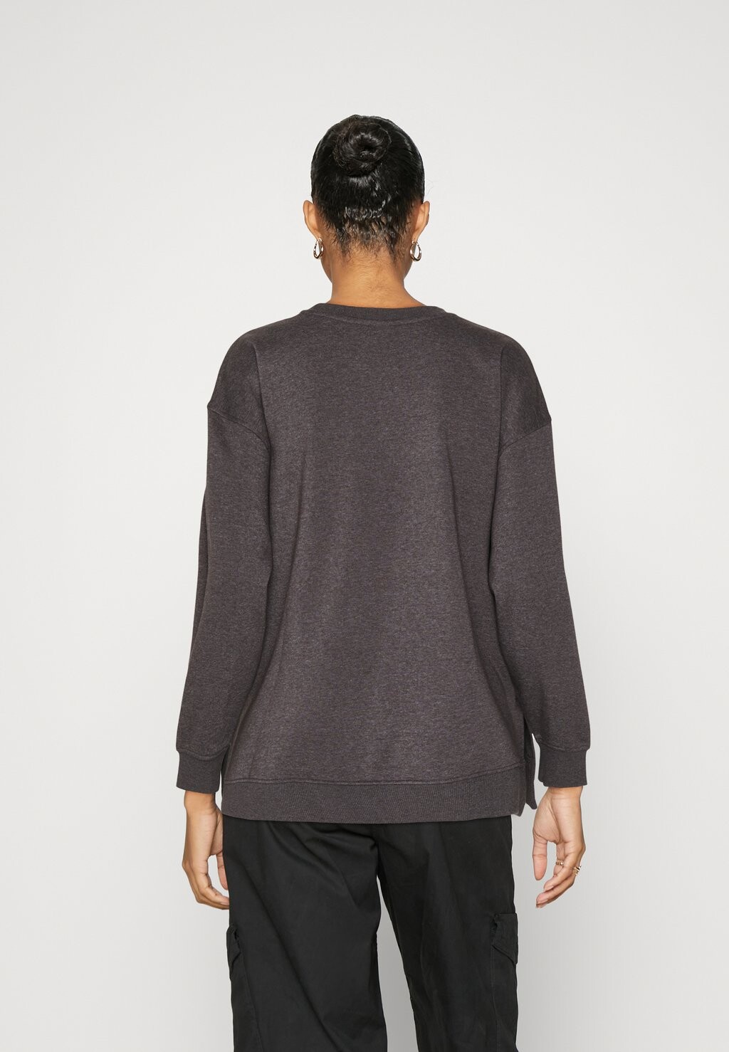 

Толстовка JDYPARIS SLIT JDY, цвет Mottled Dark Grey