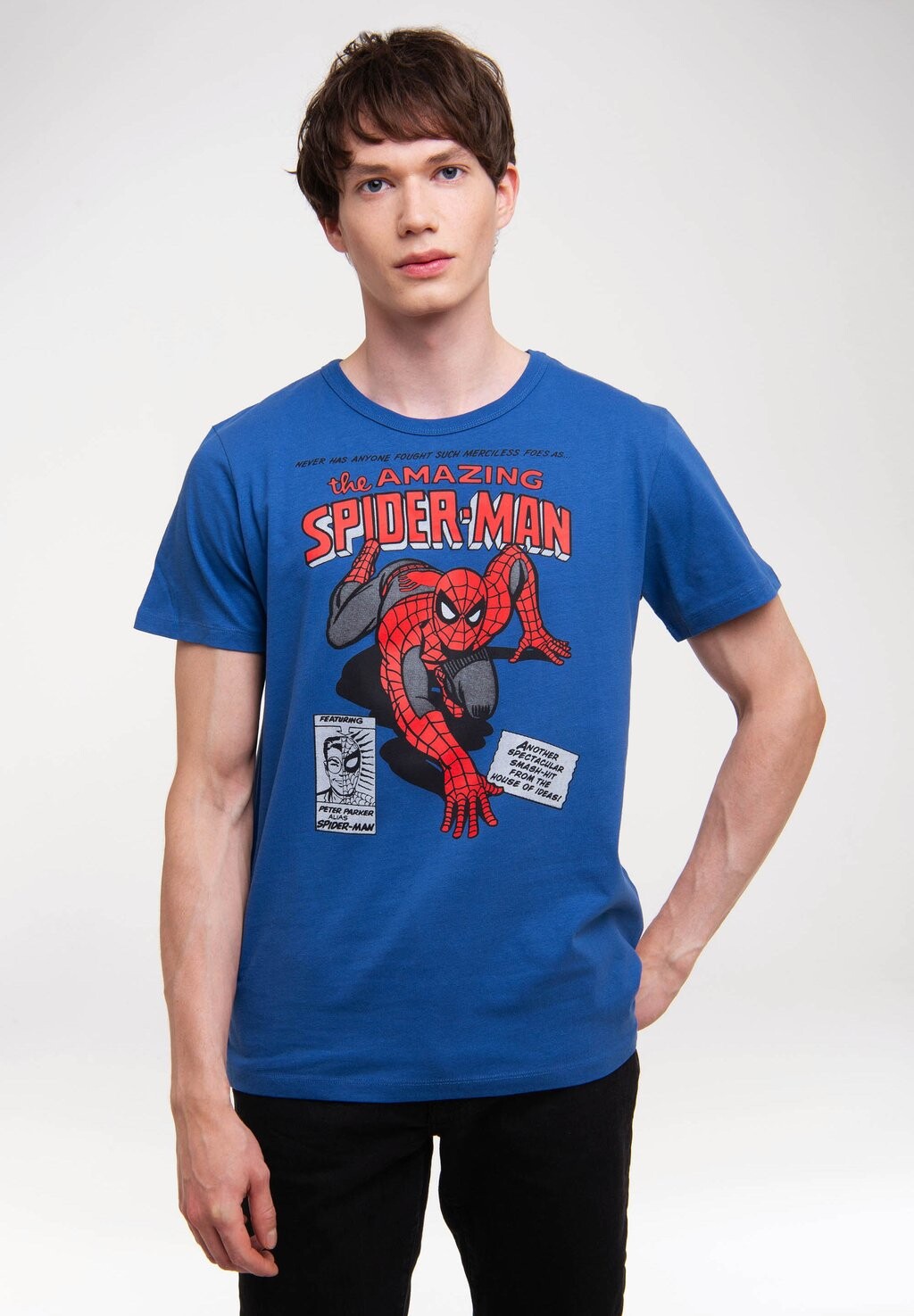 

Футболка с принтом MARVEL SPIDER MAN MERCILESS FOES LOGOSHIRT, синий
