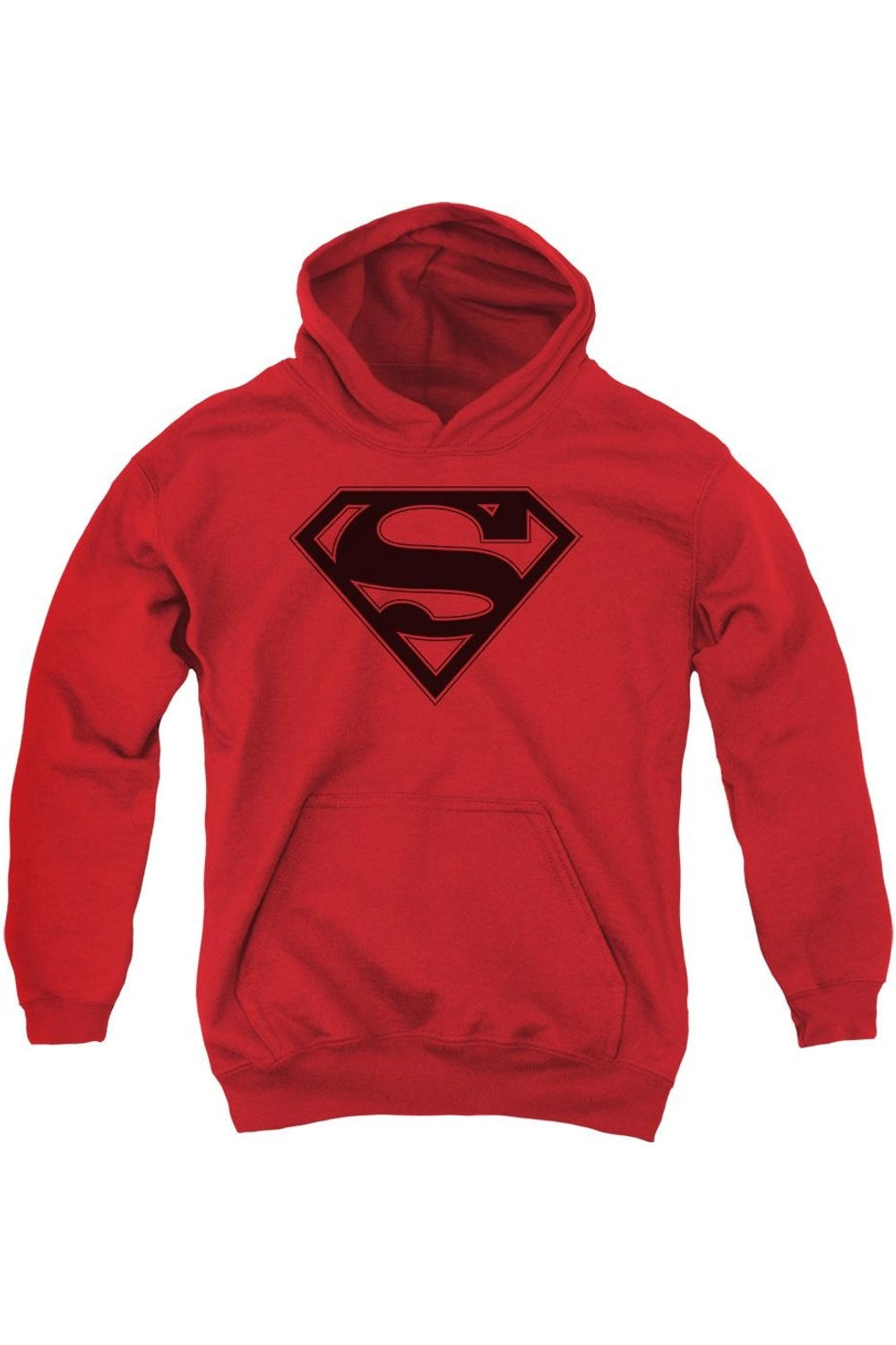

Детская толстовка с капюшоном Superman Red & Black Shield Gildan