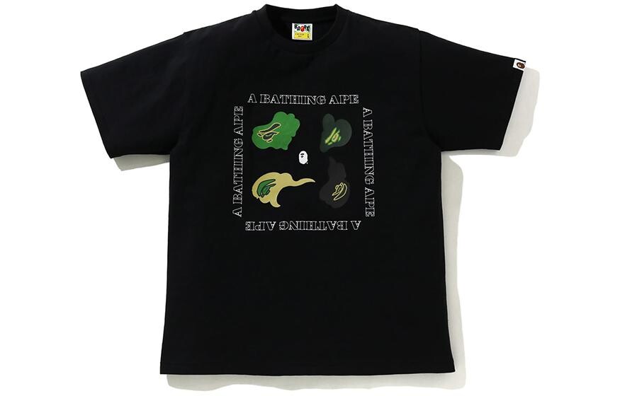 

Футболка мужская A Bathing Ape, черный/зеленый
