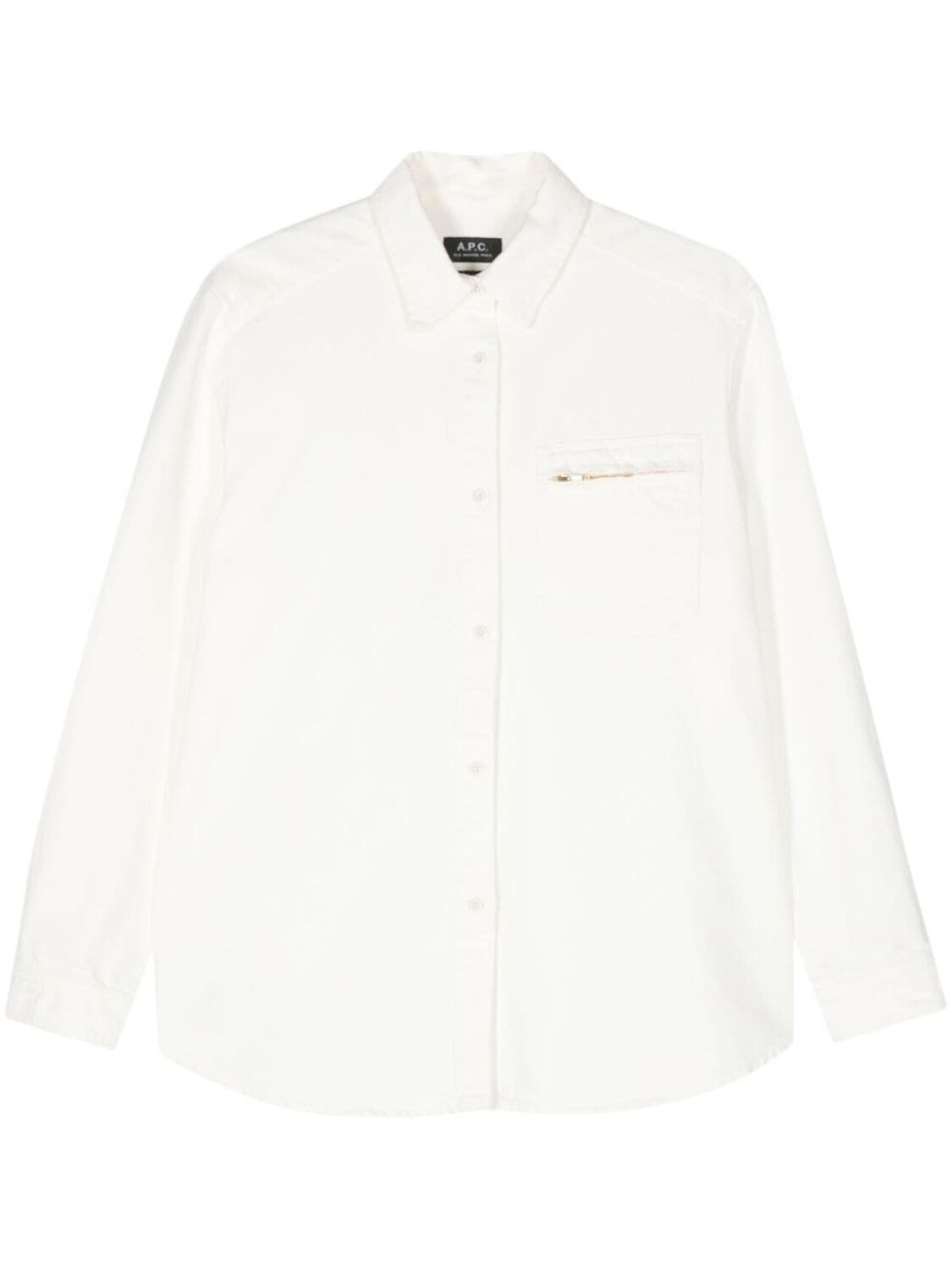 

A.P.C. джинсовая рубашка Tina, белый
