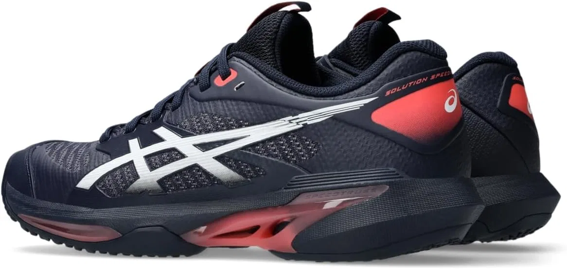 Кроссовки теннисные ASICS Solution Speed FF 4 OC, Midnight/White — фото 4