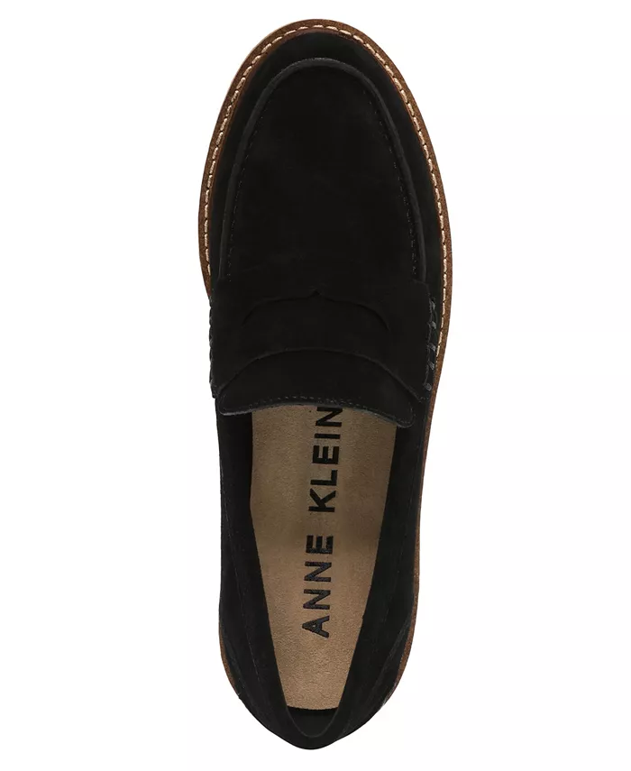 Женские лоферы Emmylou на массивной подошве Anne Klein, черный — фото 4