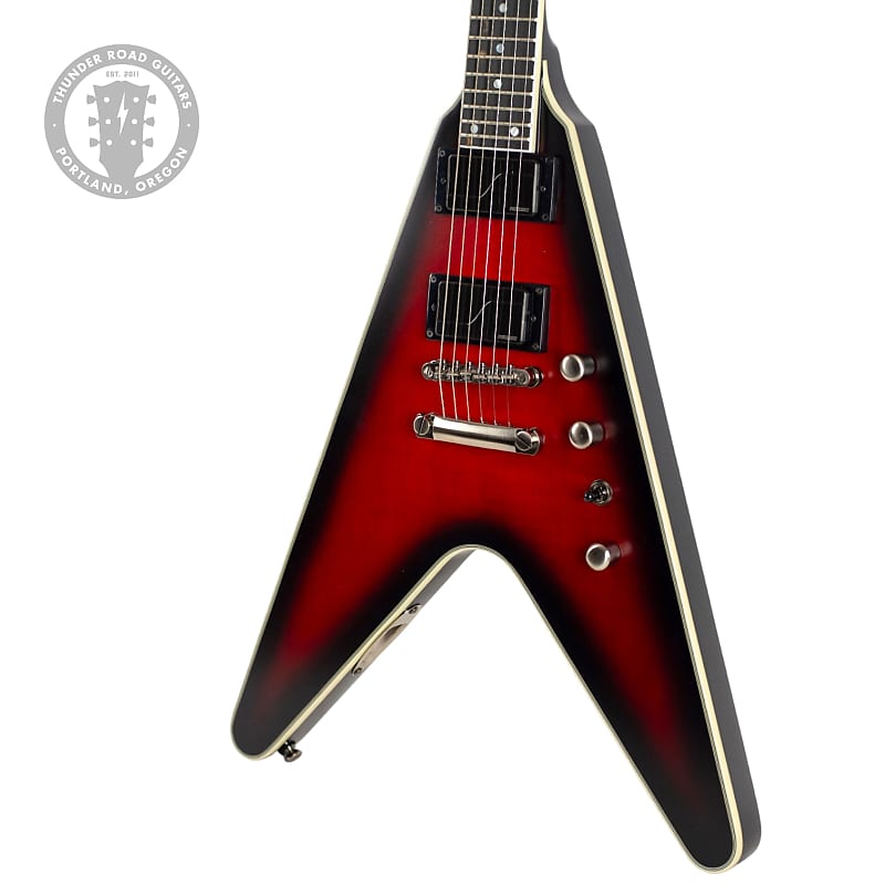 

Электрогитара Epiphone Dave Mustaine Flying V Prophecy Aged Dark Red Burst