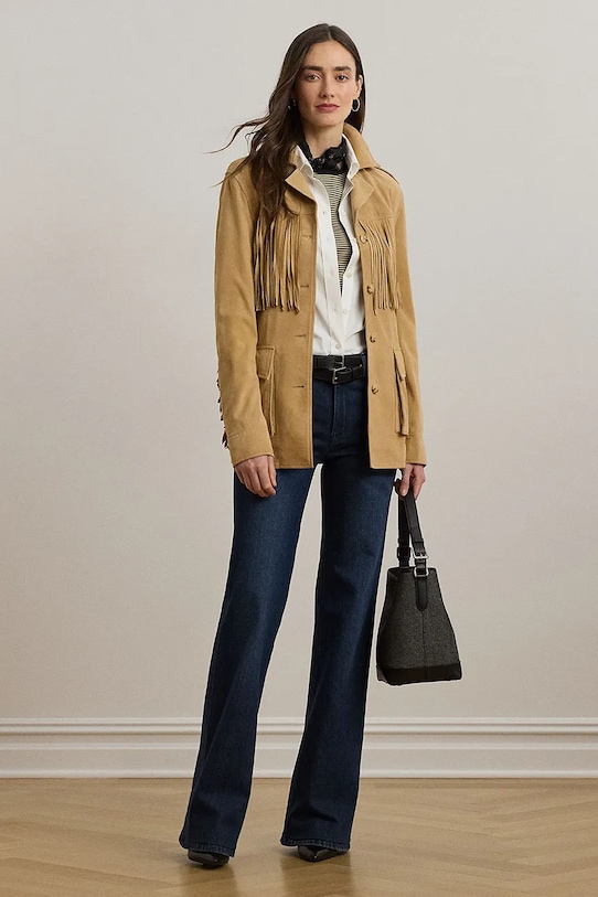 

Хлопковые джинсы Lauren Ralph Lauren, синий