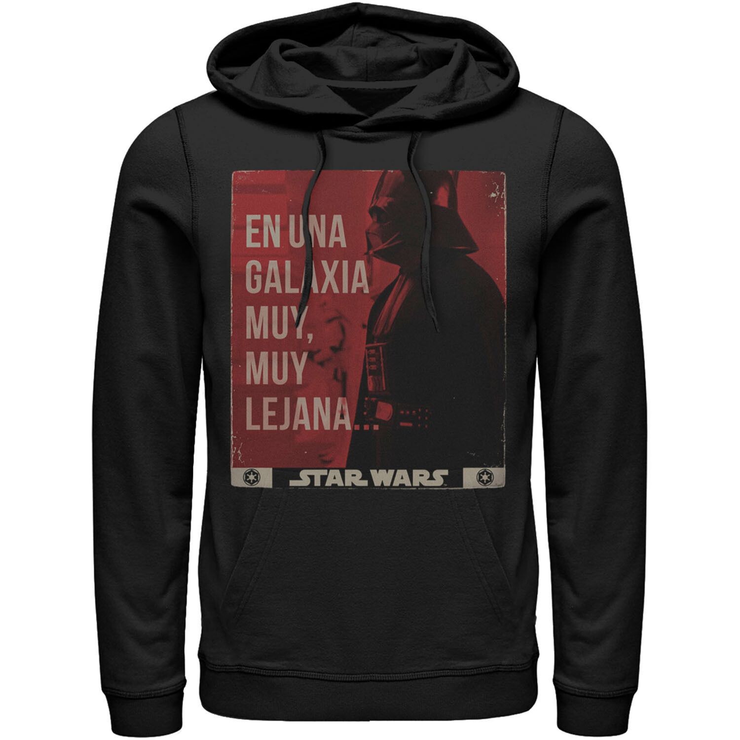 

Мужская толстовка с капюшоном En Una Galaxia Muy, Muy Lejana… Star Wars, черный