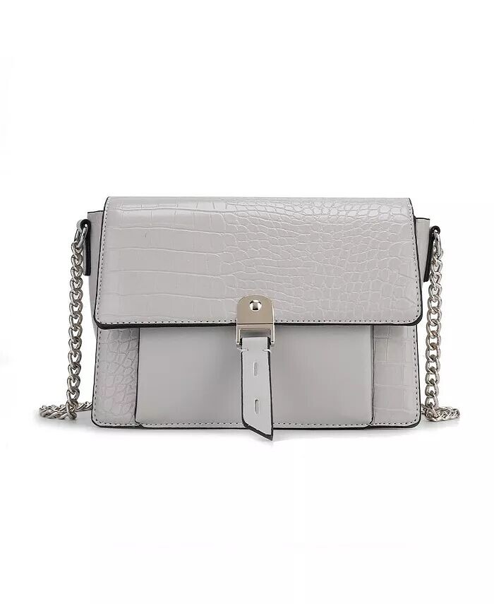 

Сумка через плечо Hope с тиснением под крокодила от Mia K Mkf Collection, серый