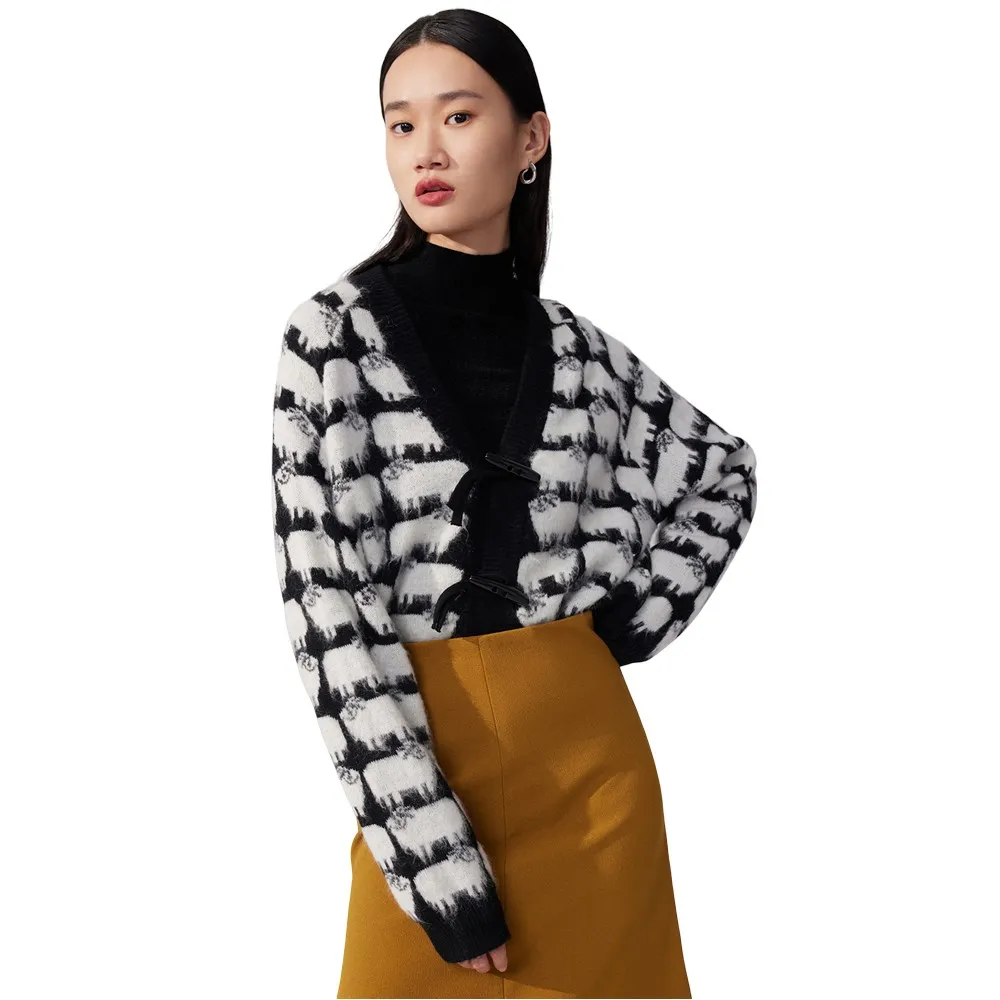 

Кардиган Lily Slouchy V-Neck Knit, белый