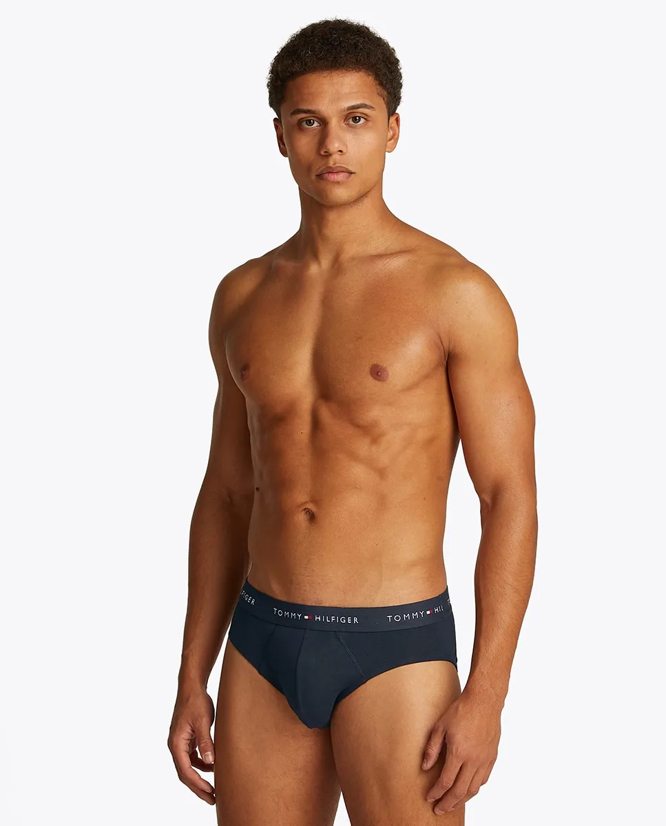 Упаковка из 3 трикотажных трусов Tommy Hilfiger, тёмно-синий — фото 2