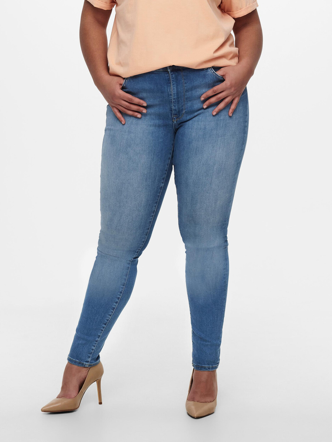 

Джинсы ONLY Curvy Skinny Plus Size Stretch Denim Hose CARMAYA, светло-синий