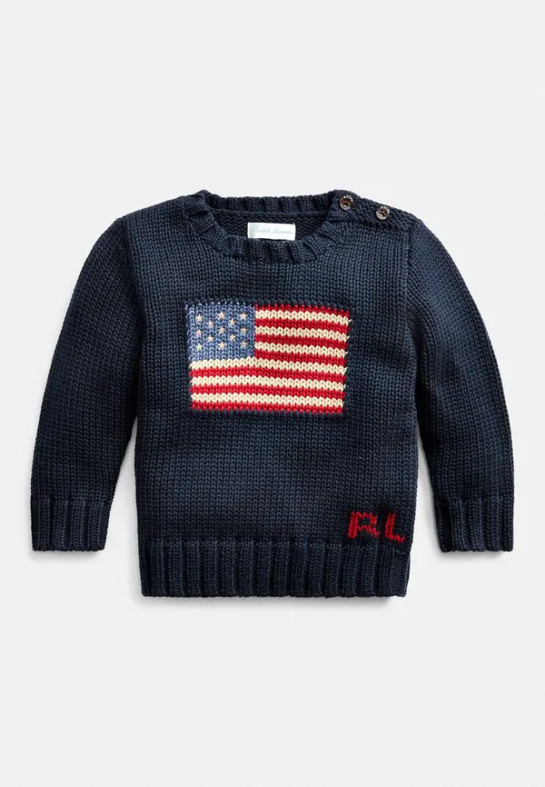Знаменитый свитер с флагом 02y Polo Ralph Lauren, Hunter Navy