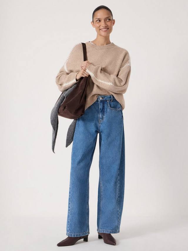 

Джинсы Saskia Cotton Barrel HUSH, Mid Blue