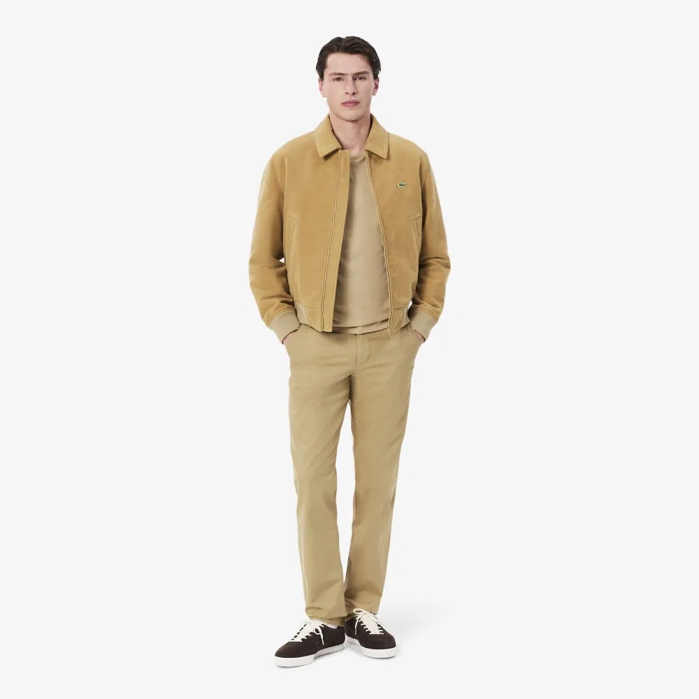 Брюки чинос Lacoste мужские прямого кроя, бежевый